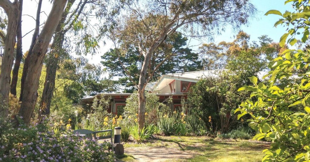 looking from garden towards movement room melbourne rudolf steiner seminar